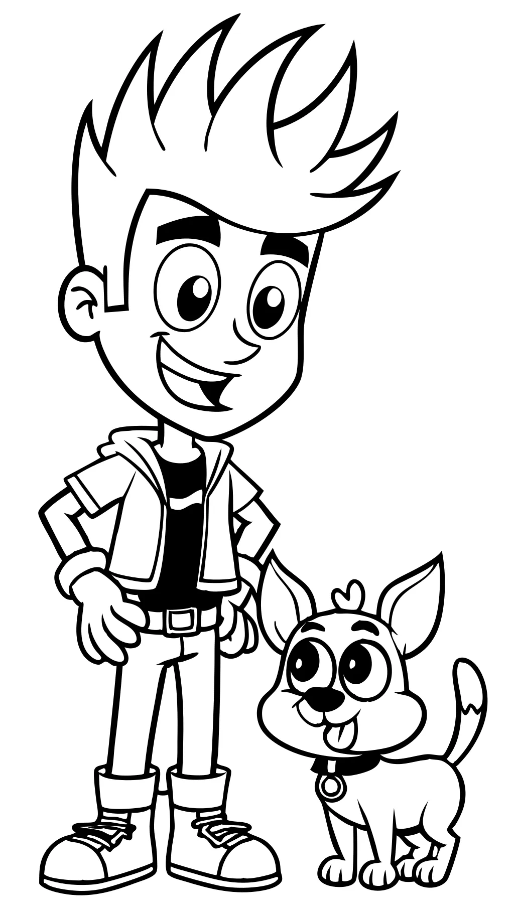 johnny test coloring pages